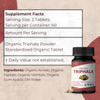 Organic Spree Triphala 120 Tablets | USDA Organic Certified