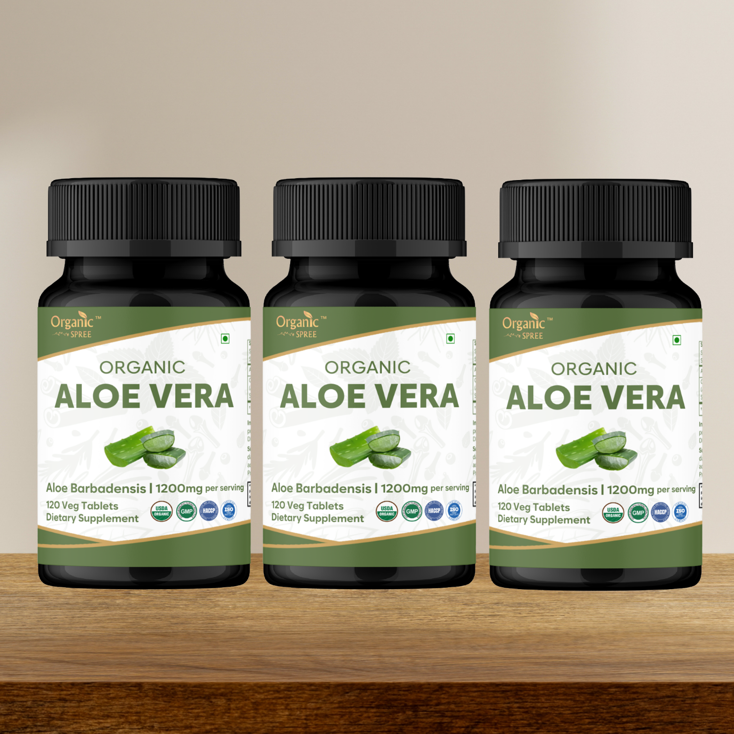 Organic Spree Aloe Vera 120 Tablets | Organic Certified