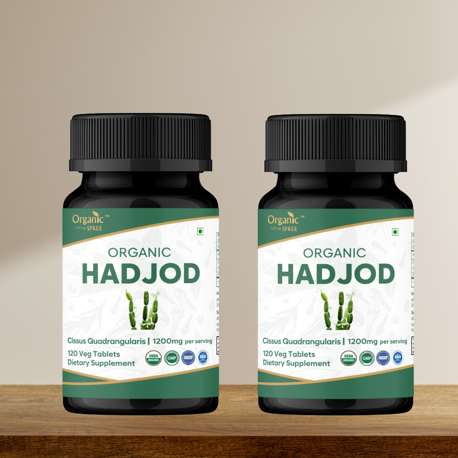 Organic Spree Hadjod (Cissus) 120 Tablets - Organic Certified