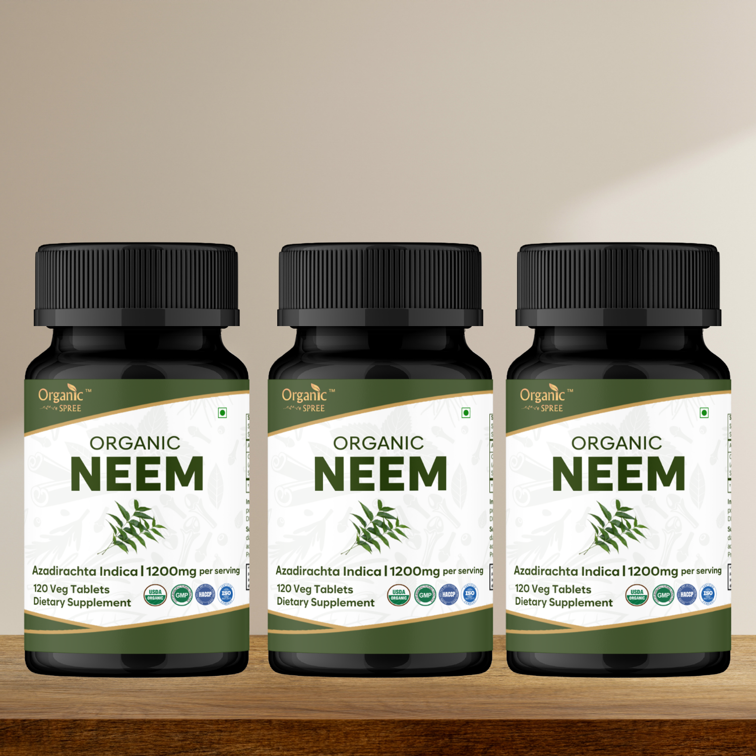 Organic Spree Neem 120 Tablets - Organic Certified