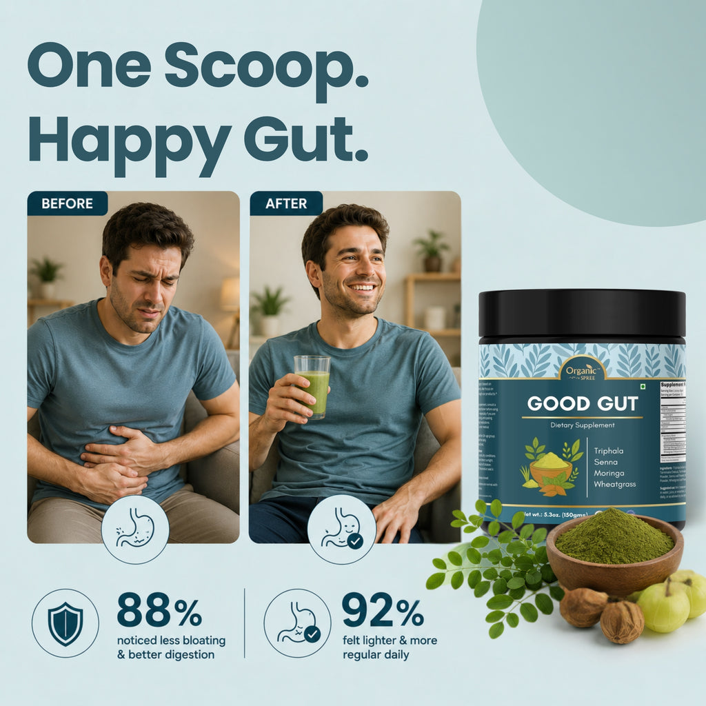 Organic Spree Good Gut Powder – 150 g (5.3oz) | USDA Organic Certified