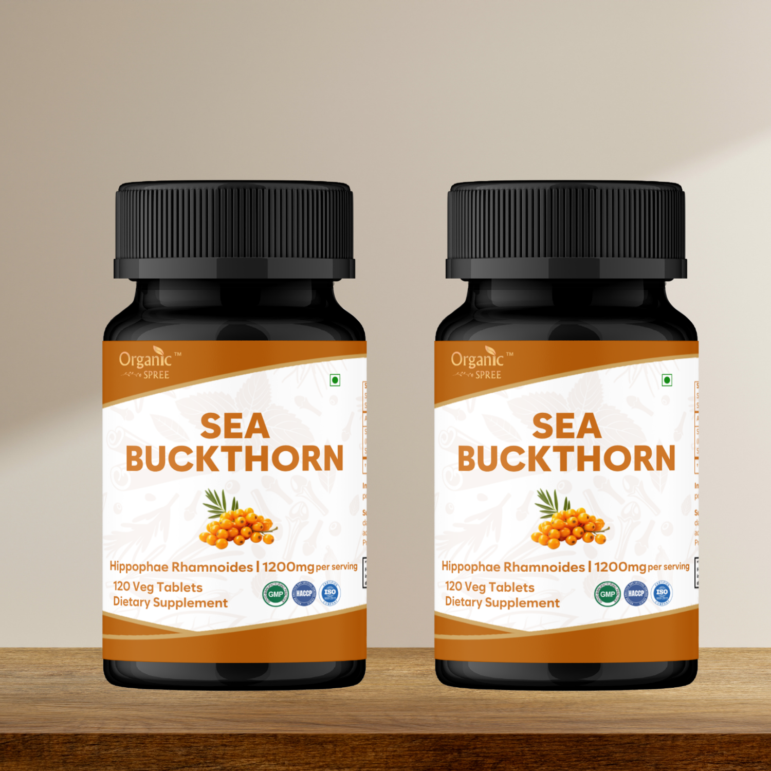 Organic Spree Sea Buckthorn 120 Tablets - GMP Certified