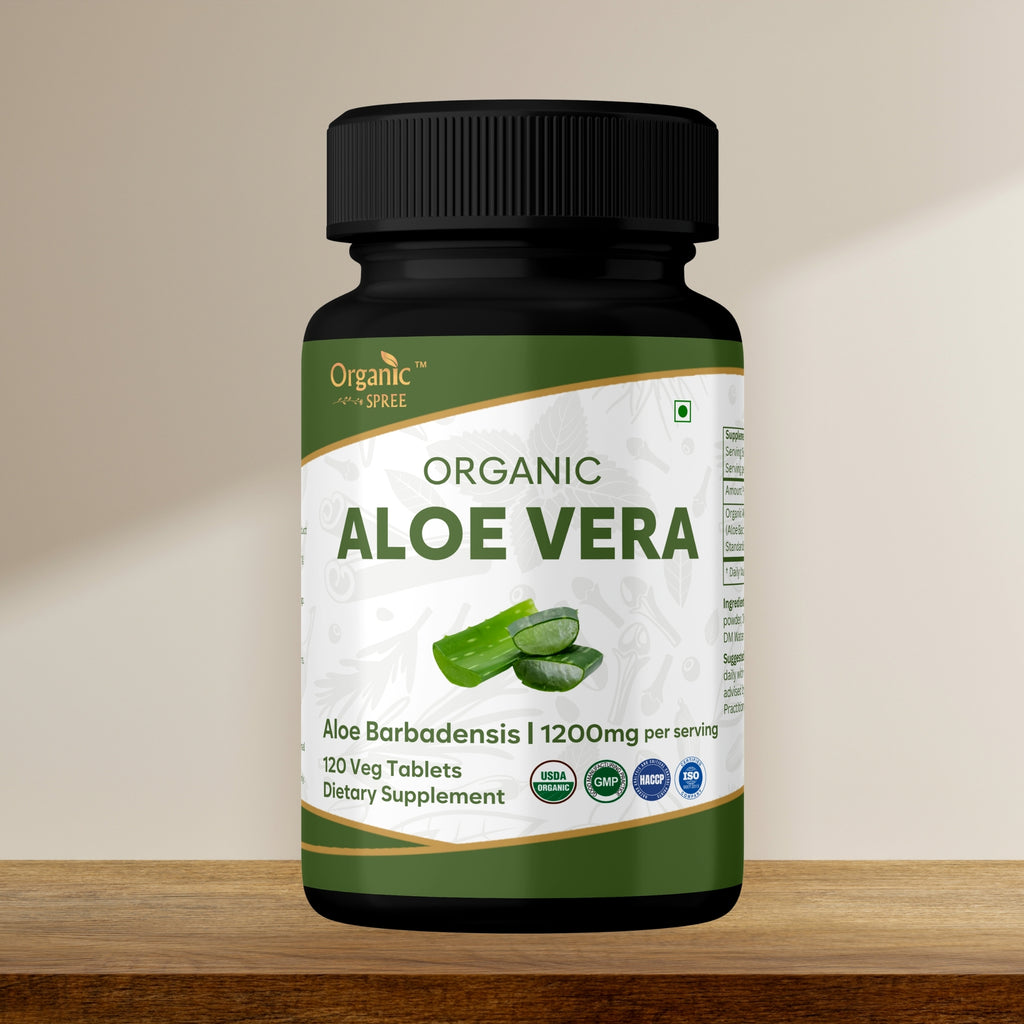 Organic Spree Aloe Vera 120 Tablets | Organic Certified