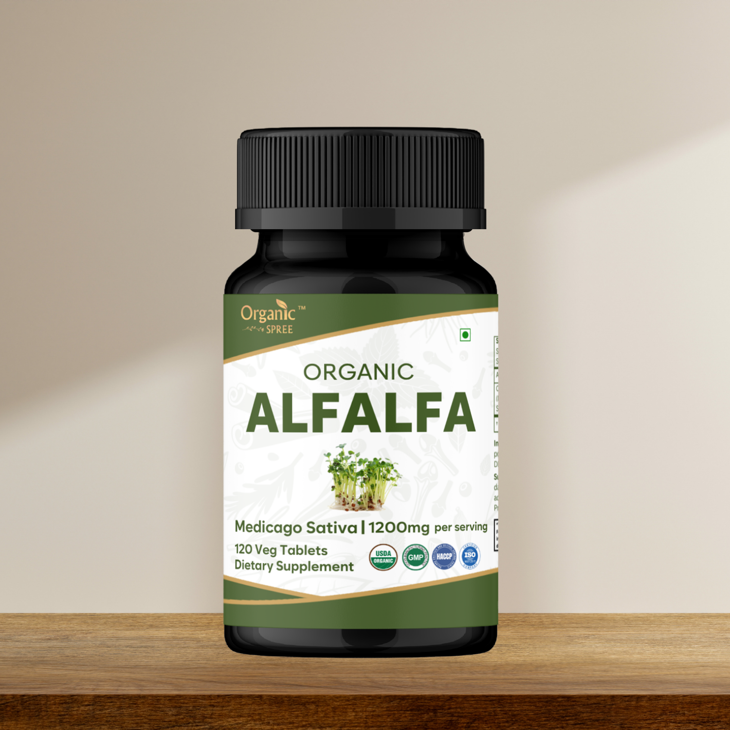 Organic Spree Alfalfa 120 Tablets - Organic Certified