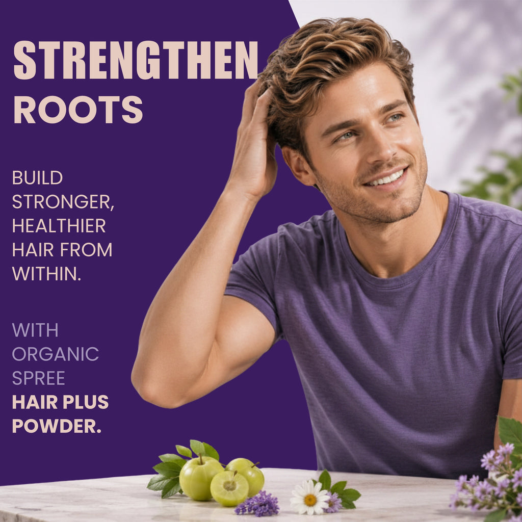 Organic Spree Hair Plus Powder – 150 gm (5.3oz) | USDA Organic Certified