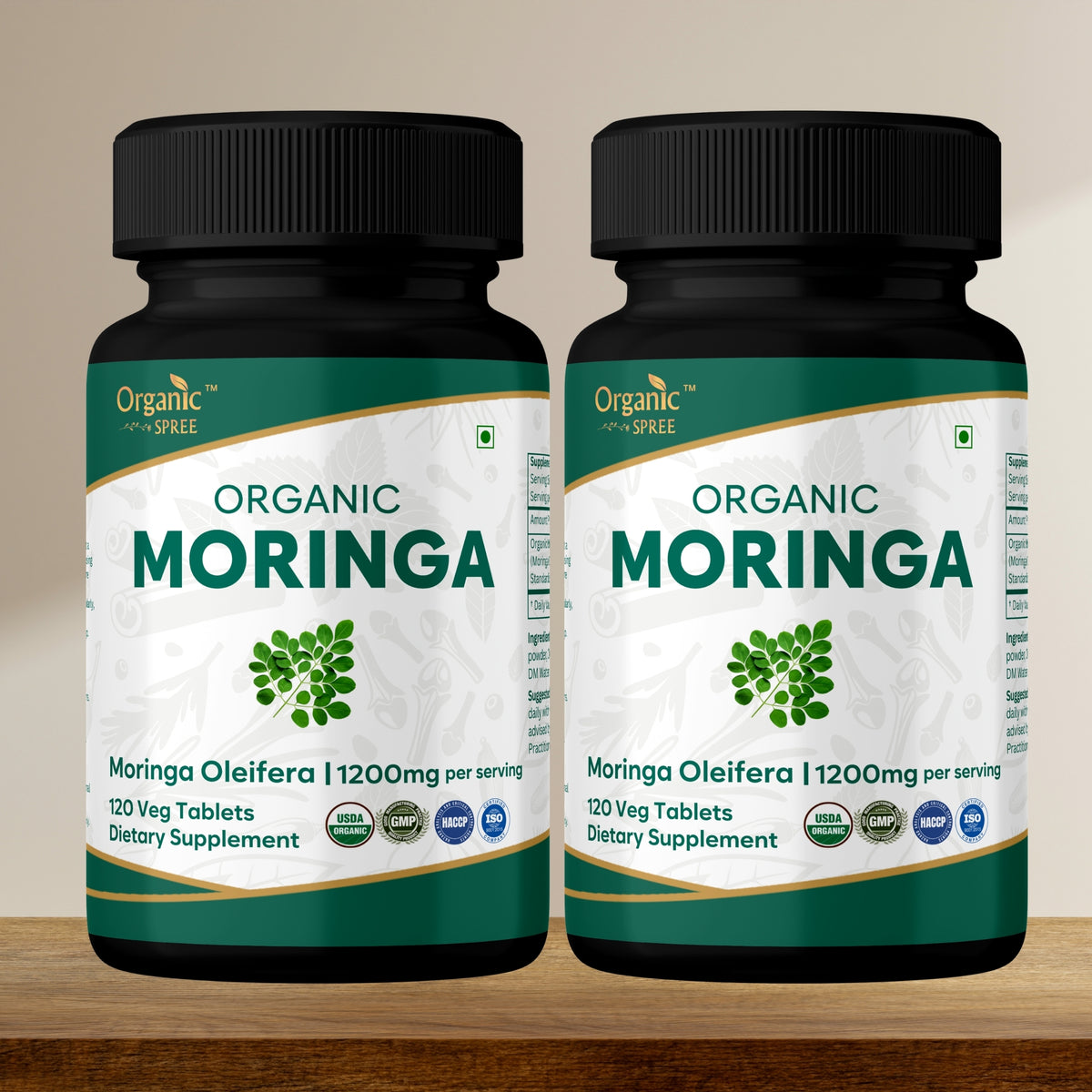 Organic Spree Moringa 120 Tablets - Organic Certified