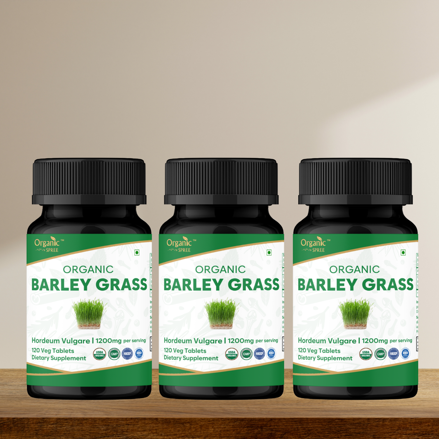 Organic Spree Barley Grass 120 Tablets - Organic Certified