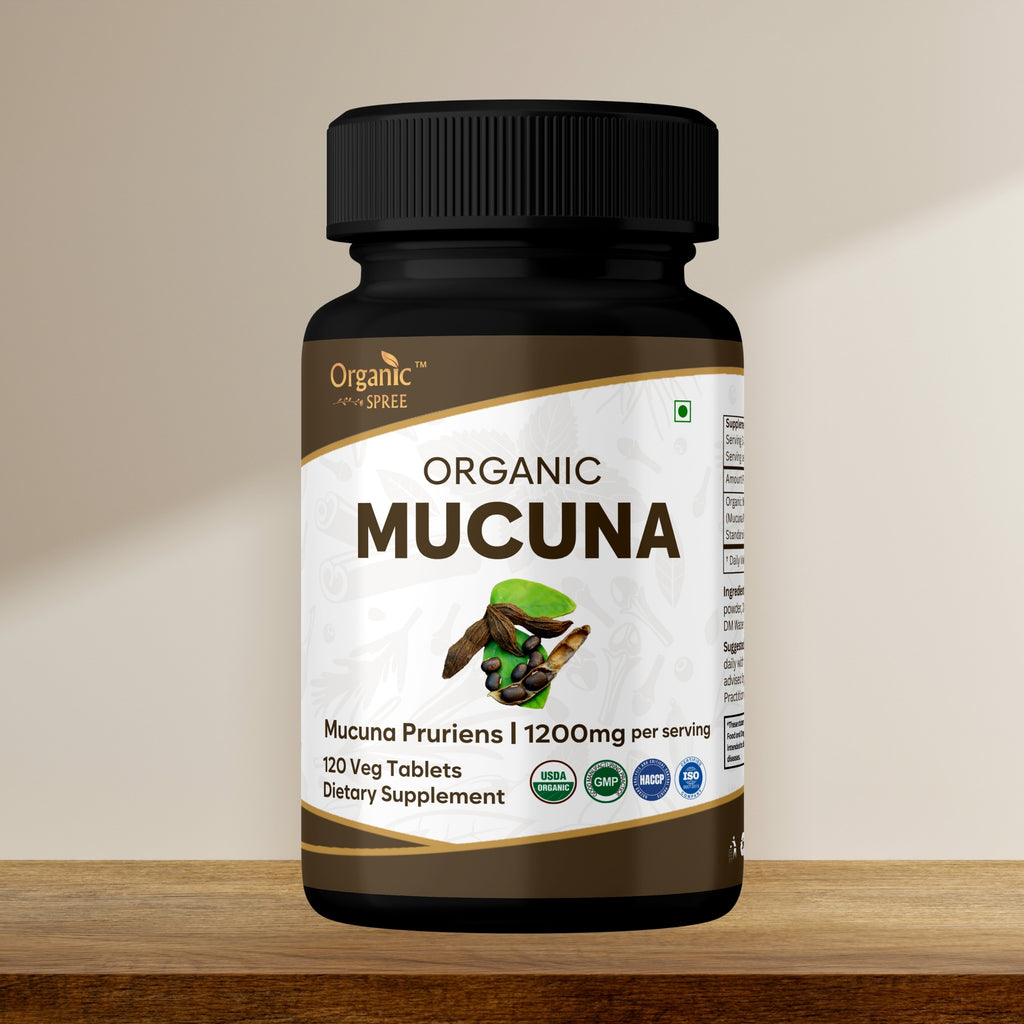 Organic Spree Mucuna 120 Tablets - Organic Certified