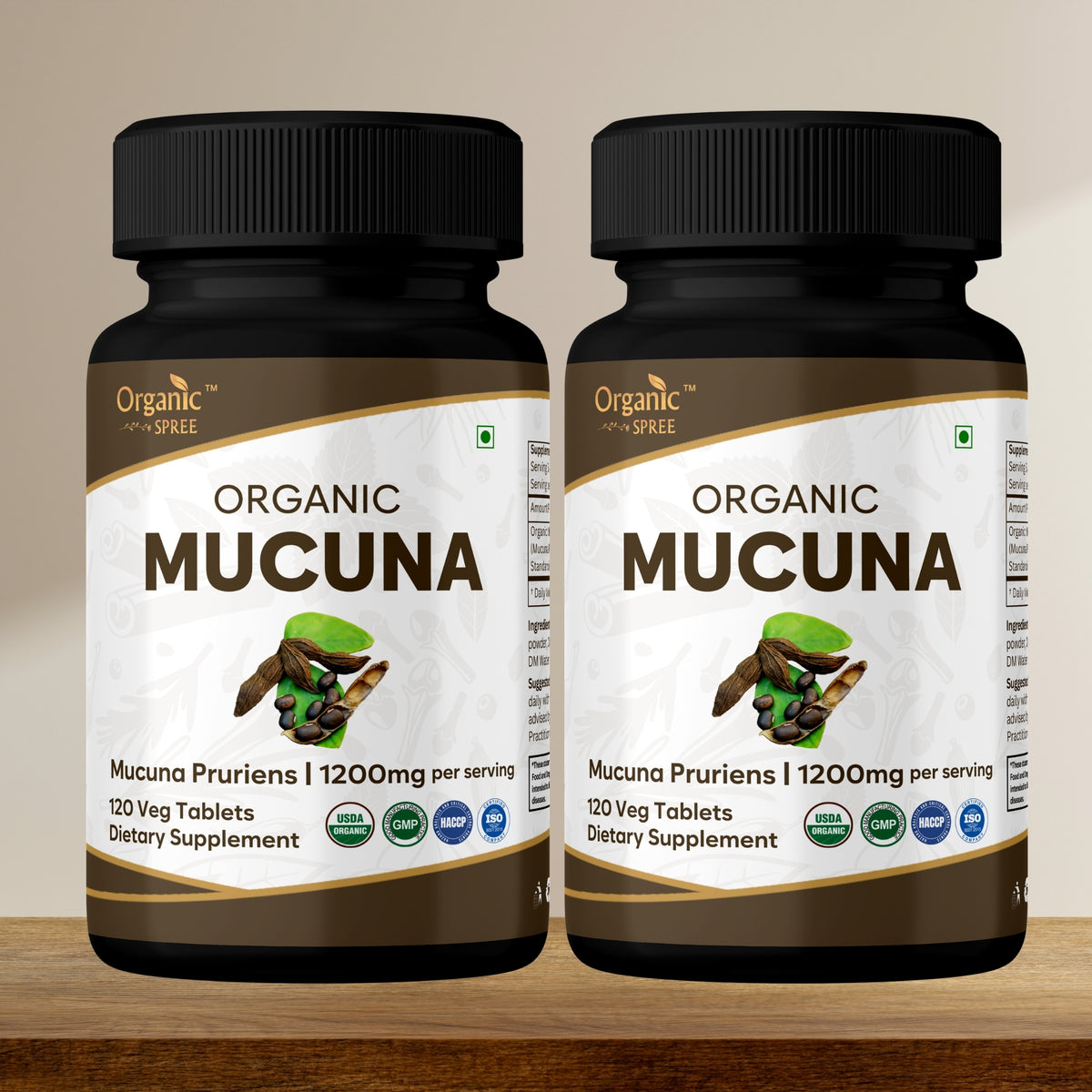 Organic Spree Mucuna 120 Tablets - Organic Certified