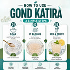 Organic Spree Gond Katira 250grams (8.81 oz) - Tragacanth Gum