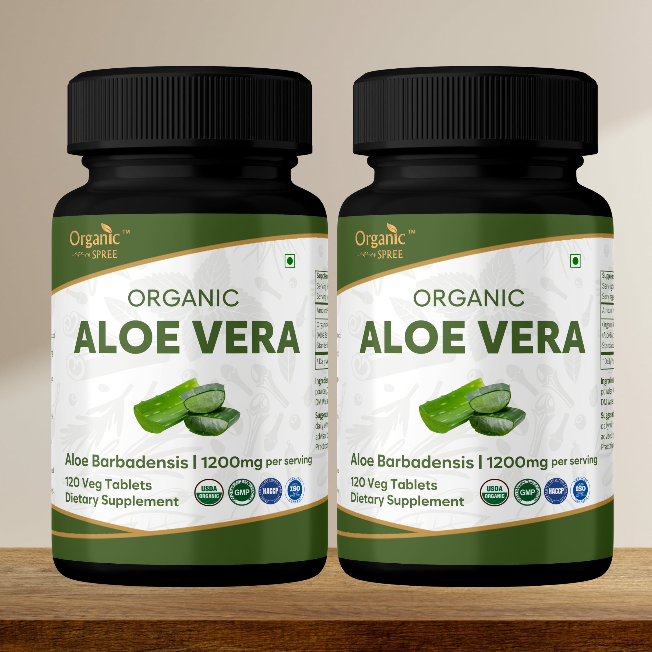 Organic Spree Aloe Vera 120 Tablets | Organic Certified