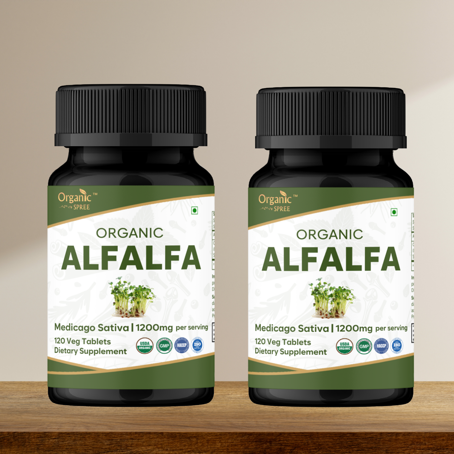 Organic Spree Alfalfa 120 Tablets - Organic Certified