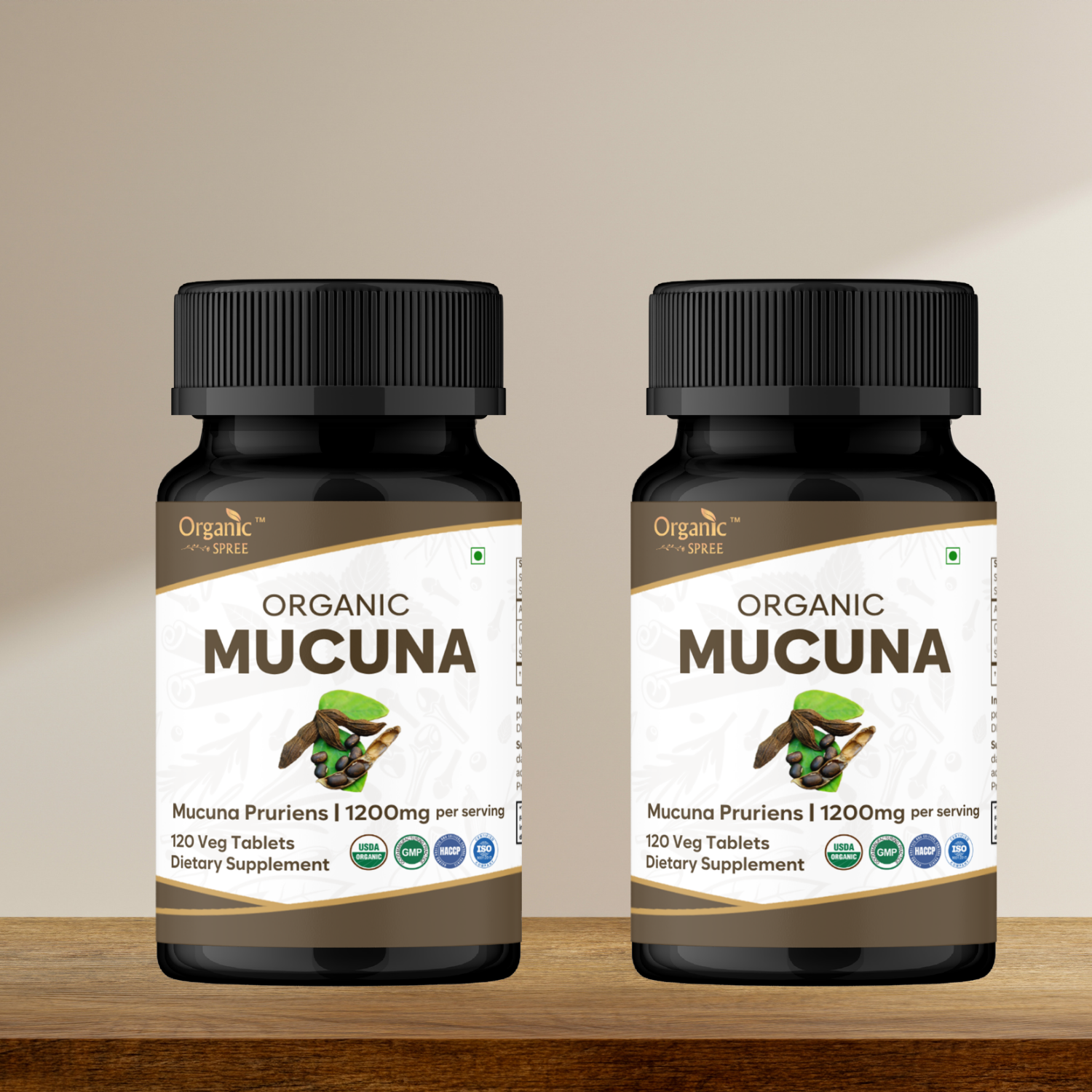 Organic Spree Mucuna 120 Tablets - Organic Certified