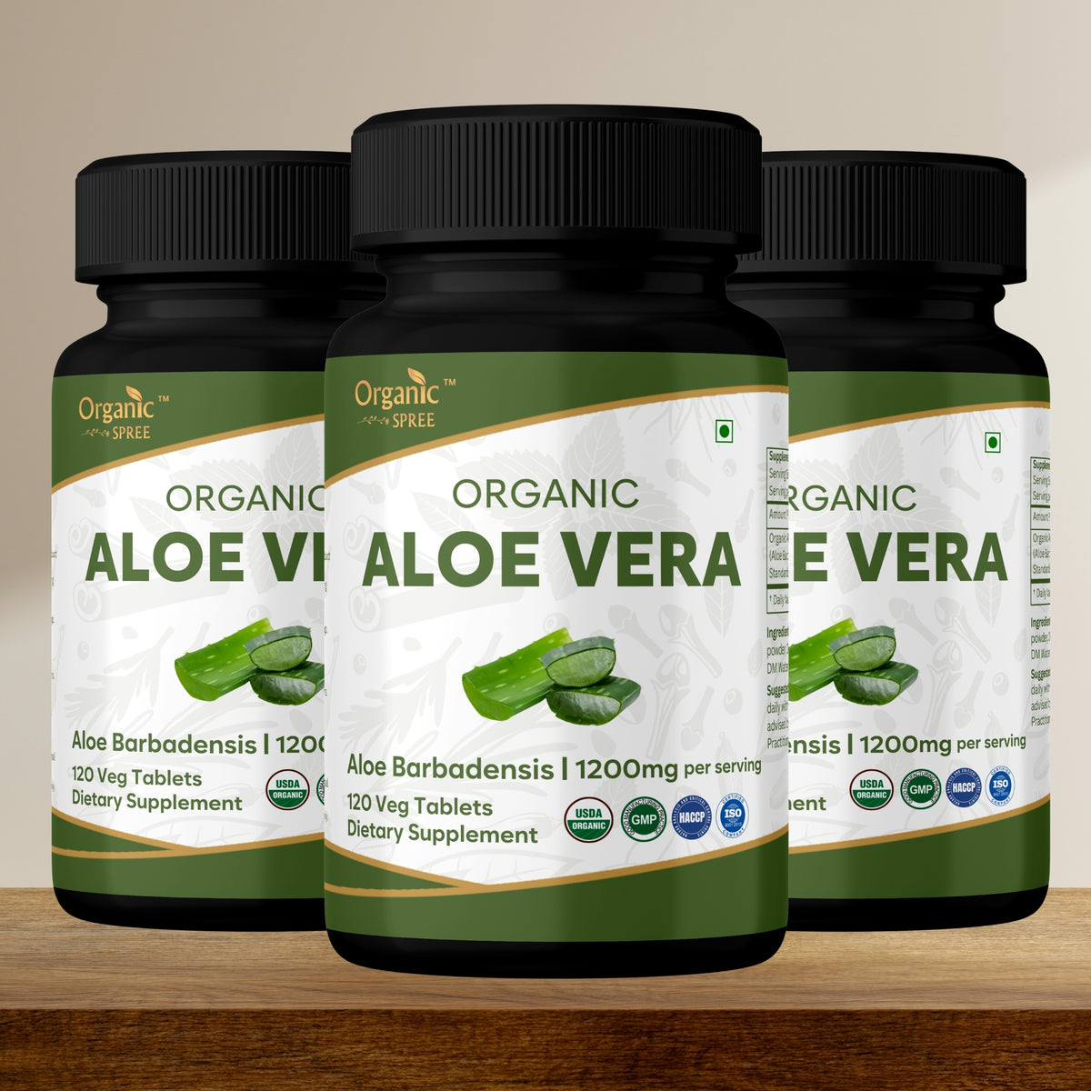 Organic Spree Aloe Vera 120 Tablets | Organic Certified
