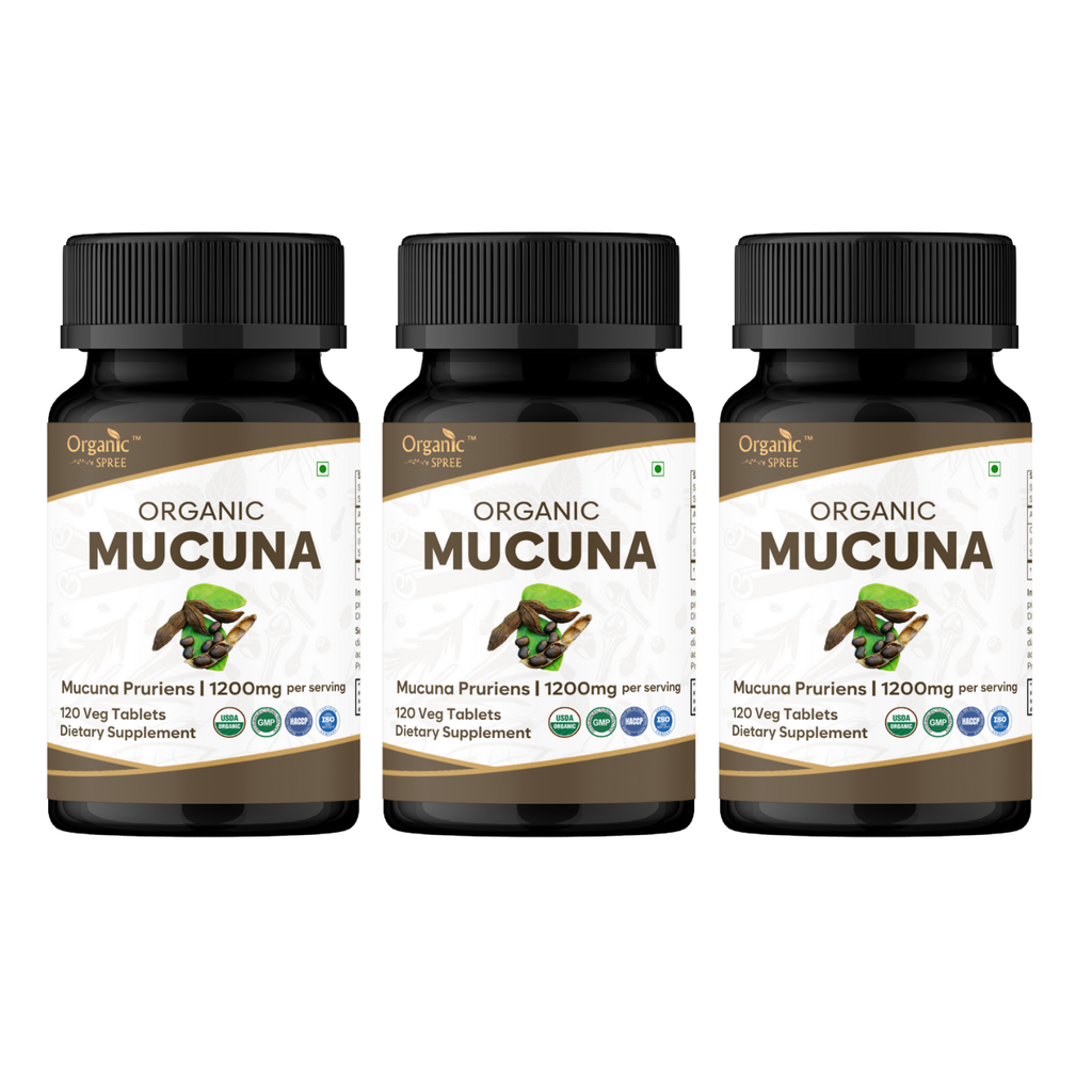 Organic Spree Mucuna 120 Tablets - Organic Certified