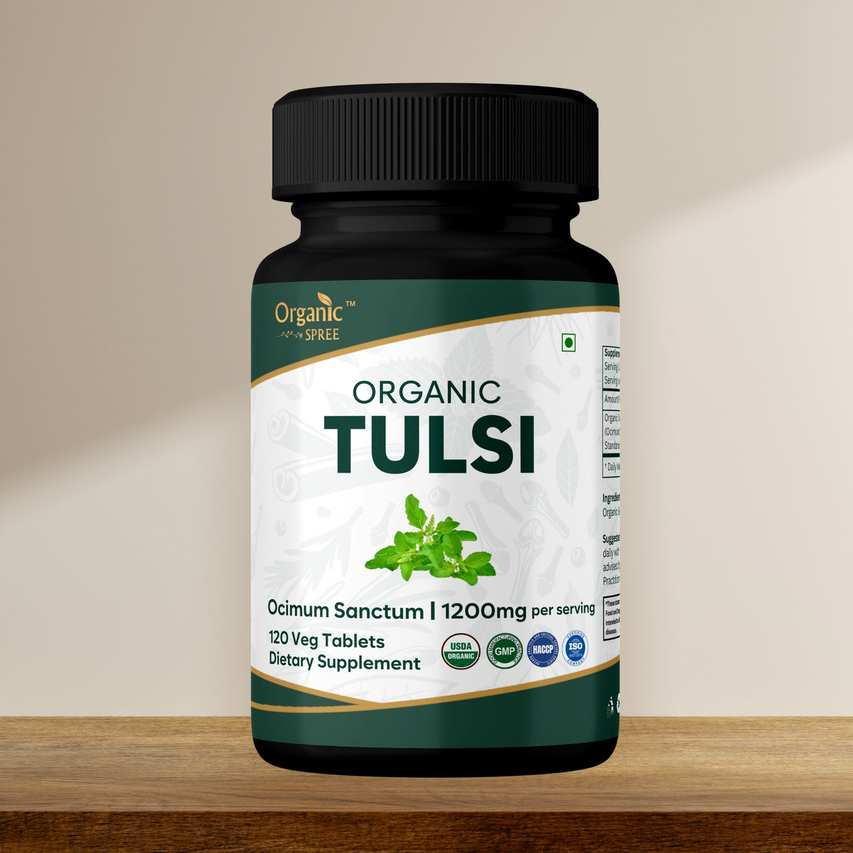 Organic Spree Tulsi 120 Tablets - Organic Certified