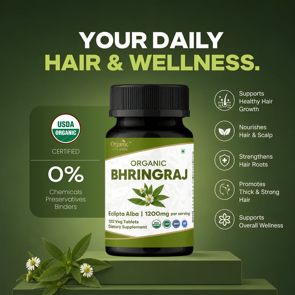 Organic Spree Bhringraj 120 Tablets - Organic Certified