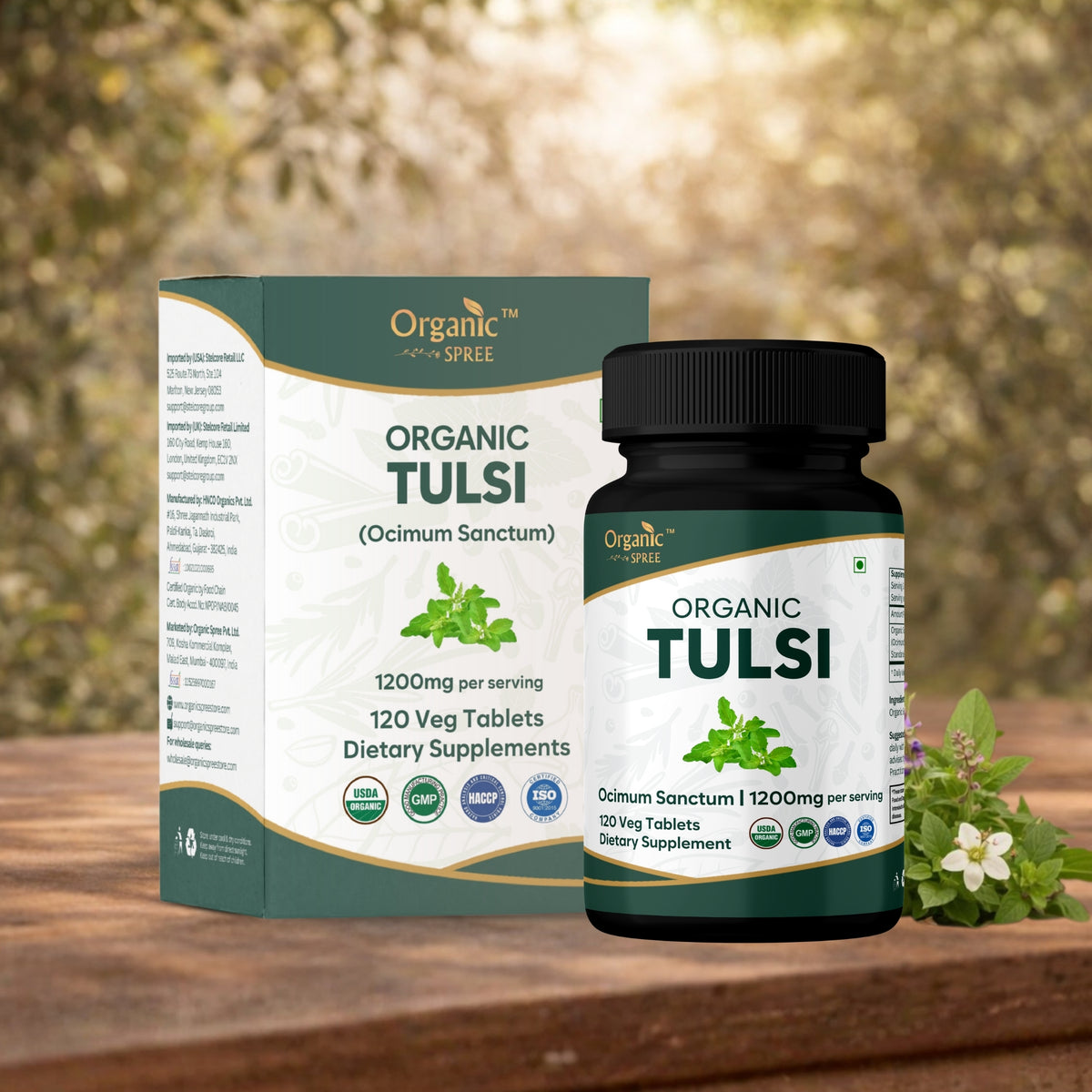 Organic Spree Tulsi 120 Tablets - Organic Certified
