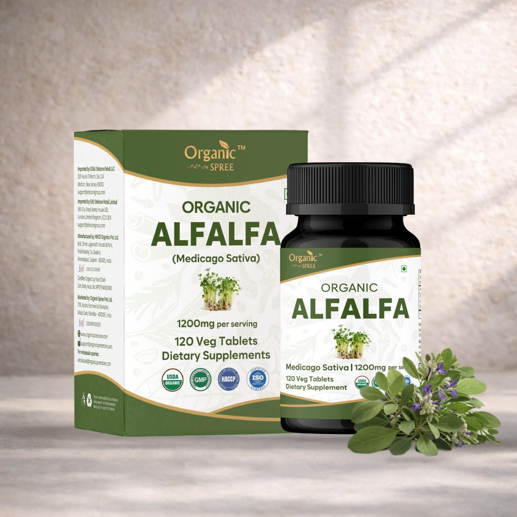 Organic Spree Alfalfa 120 Tablets - Organic Certified