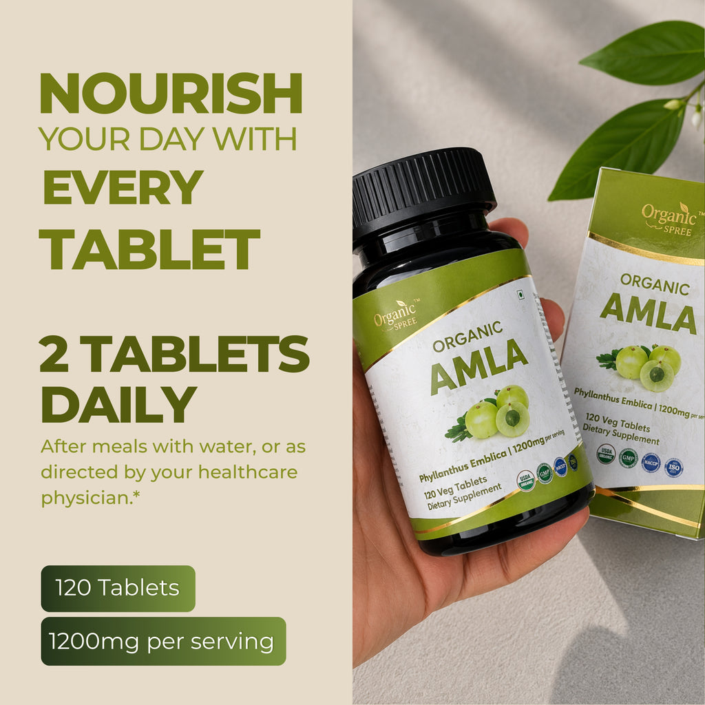 Organic Spree Amla 120 Tablets - Organic Certified