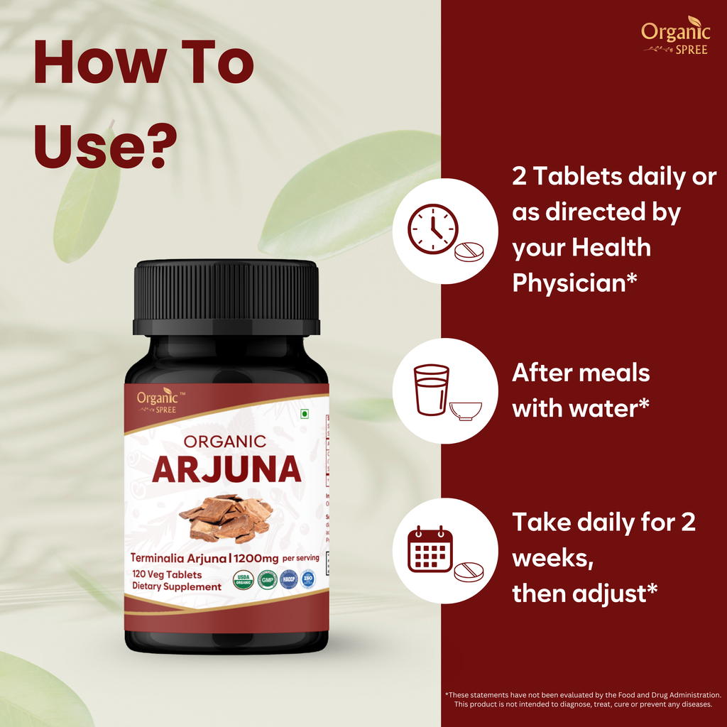 Organic Spree Arjuna 120 Tablets - Organic Certified