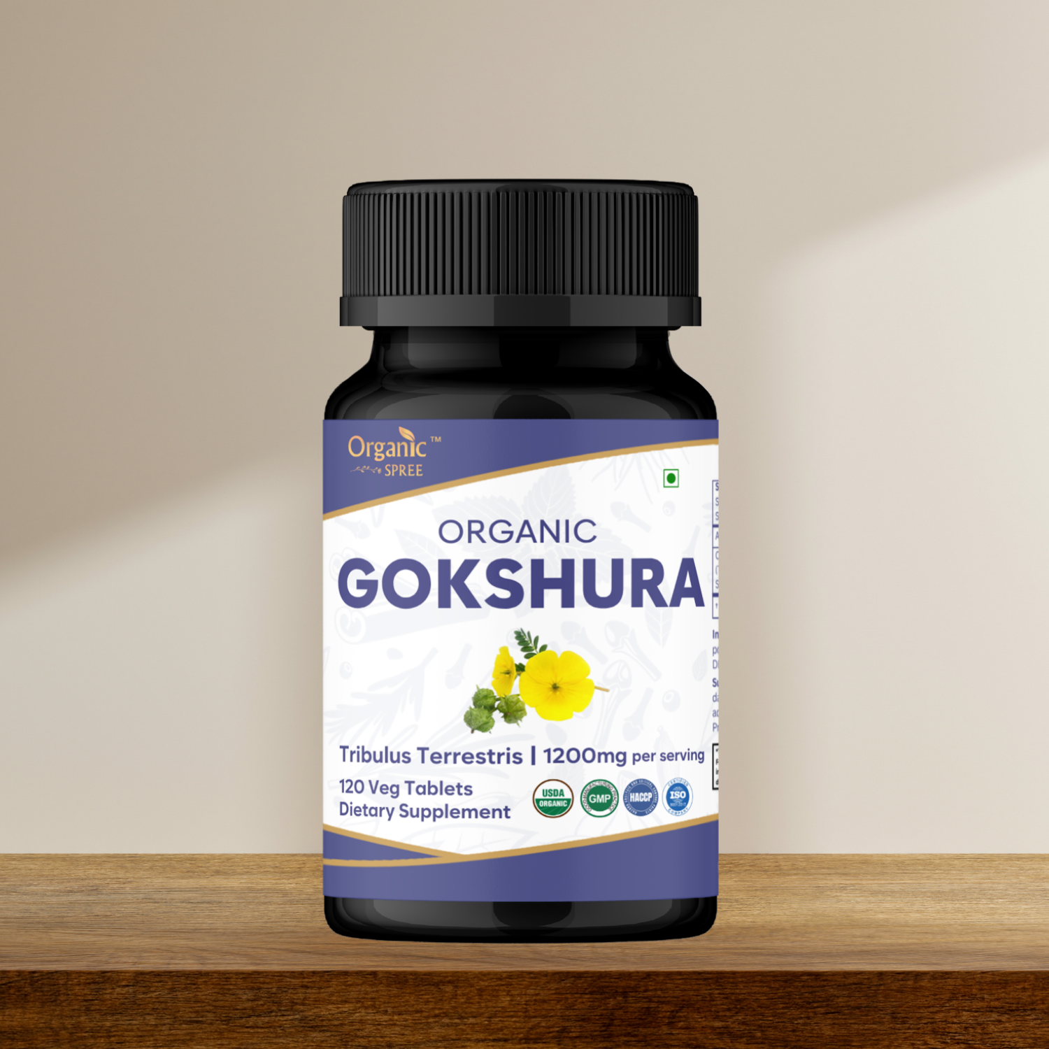 Organic Spree Gokshura 120 Tablets - Organic Certified