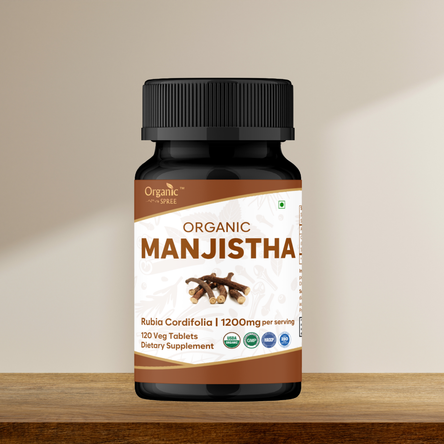 Organic Spree Manjistha 120 Tablets - Organic Certified