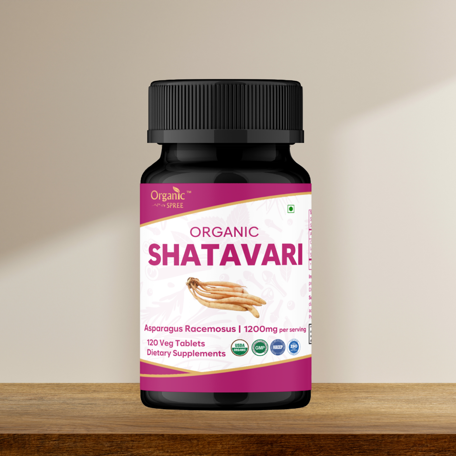 Organic Spree Shatavari 120 Tablets - Organic Certified