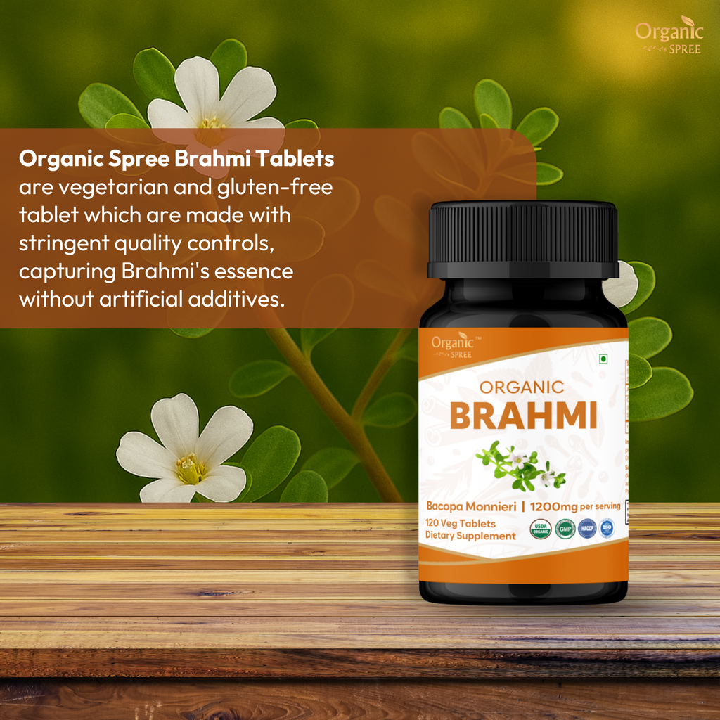 Organic Spree Brahmi 120 Tablets - Organic Certified