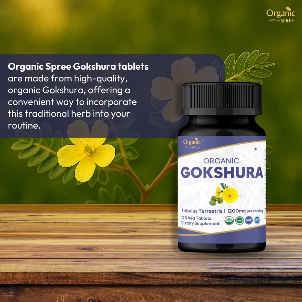 Organic Spree Gokshura 120 Tablets - Organic Certified