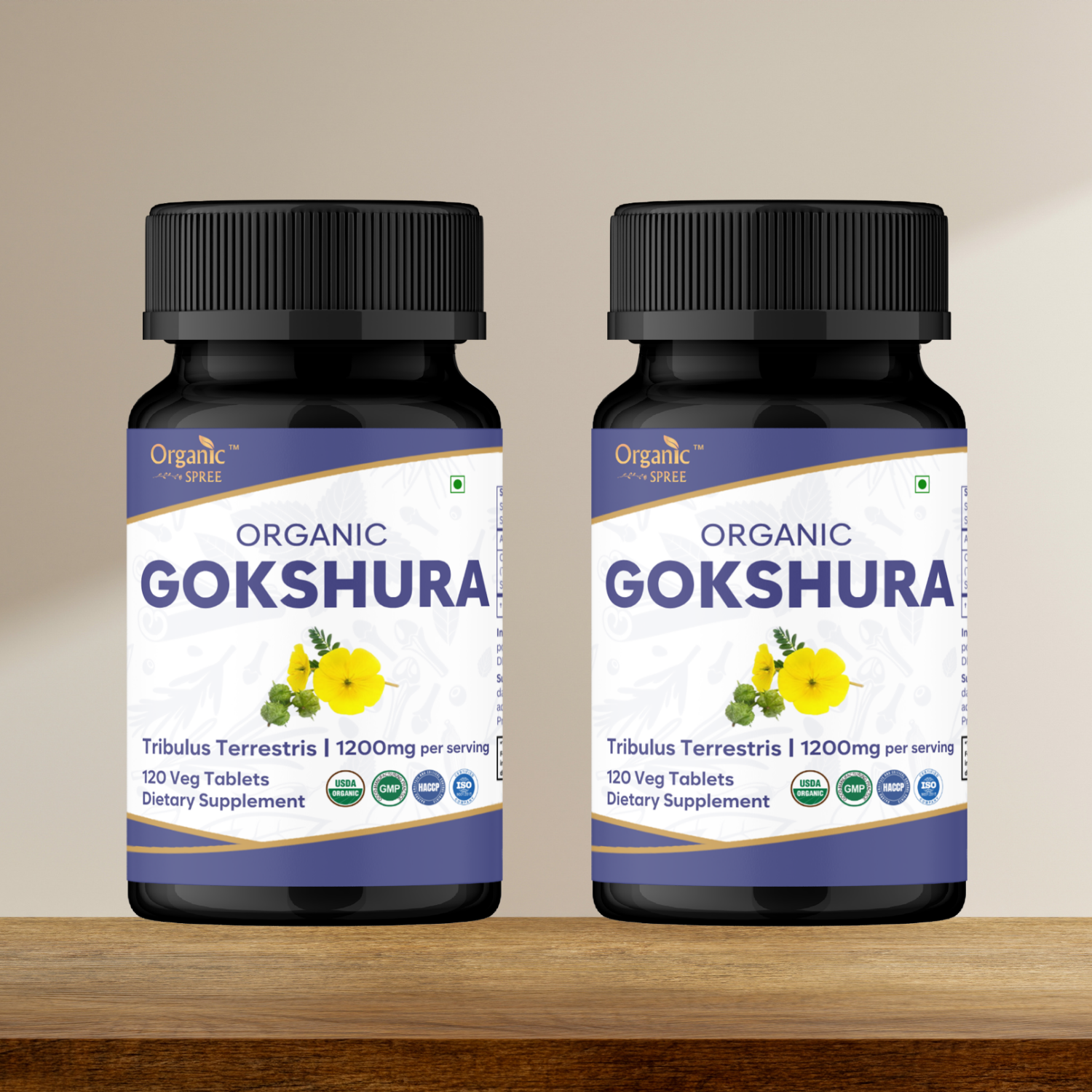 Organic Spree Gokshura 120 Tablets - Organic Certified