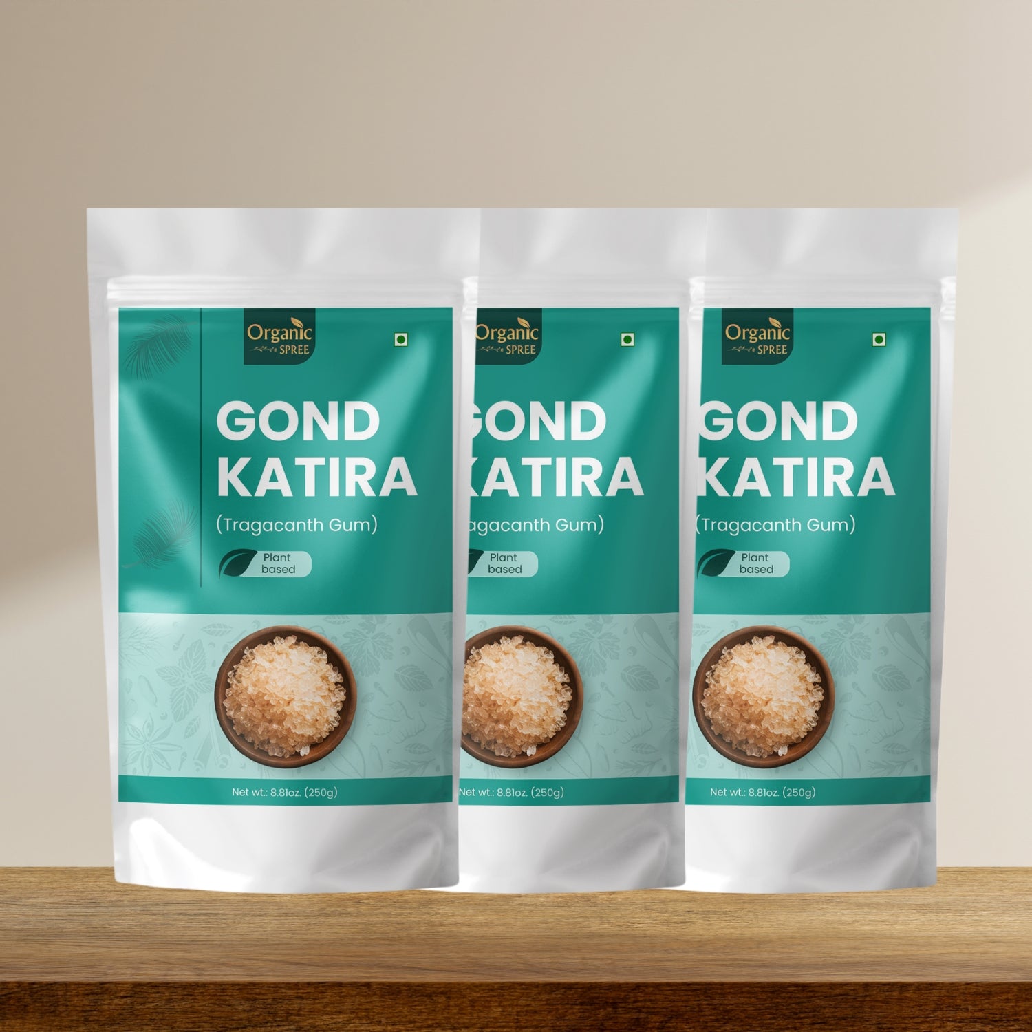 Organic Spree Gond Katira 250grams (8.81 oz) - Tragacanth Gum
