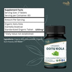 Organic Spree Gotu Kola 120 Tablets - Organic Certified