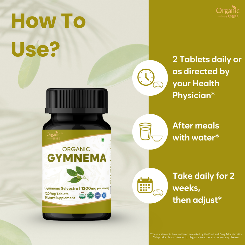 Organic Spree Gymnema 120 Tablets - Organic Certified