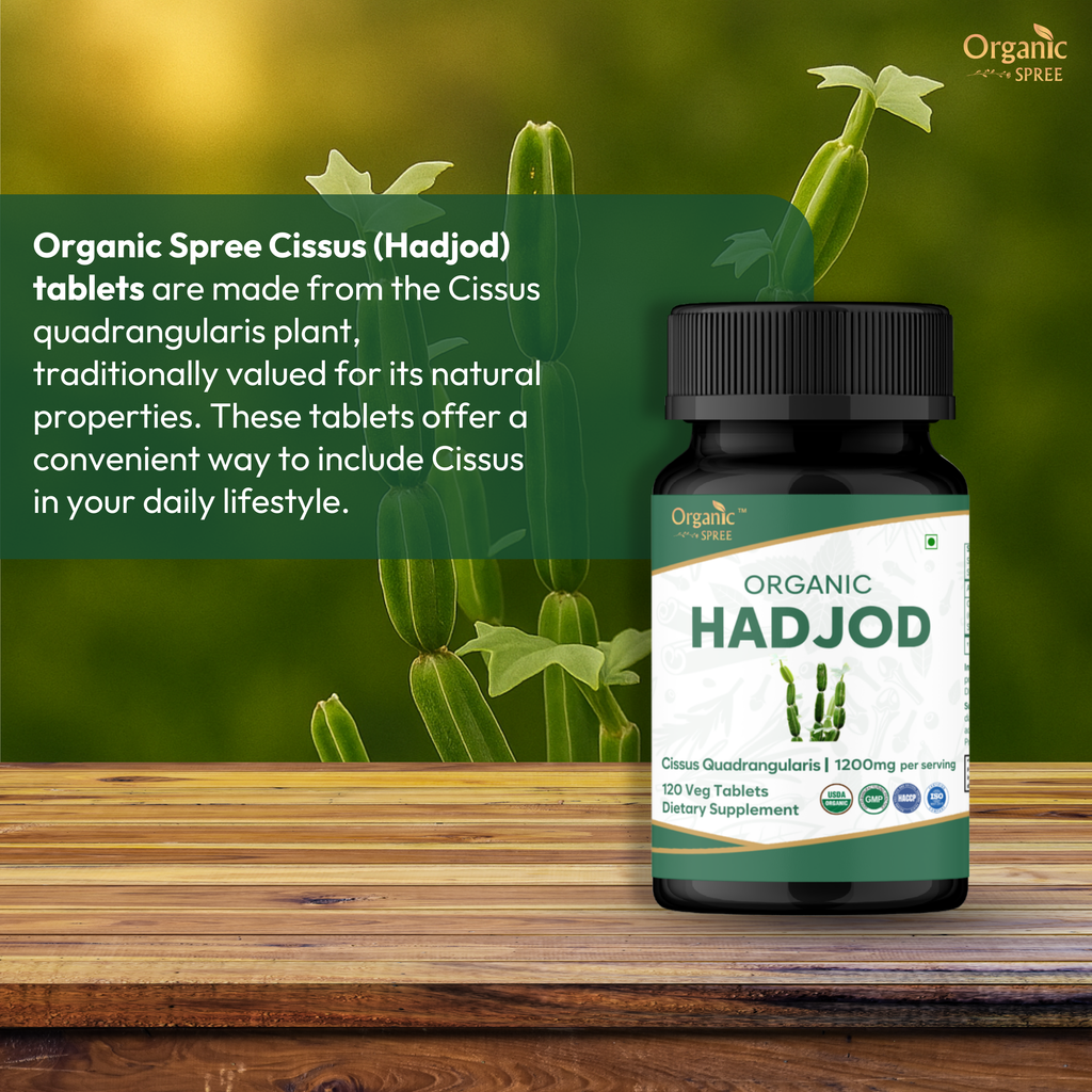 Organic Spree Hadjod (Cissus) 120 Tablets - Organic Certified