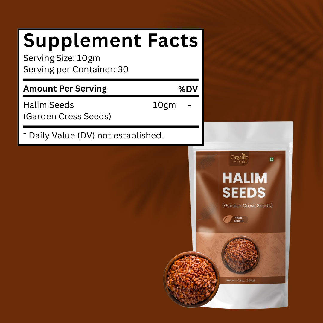 garden cress seeds and flaxseed are same Buy Organic Spree Halim Seeds 300gm