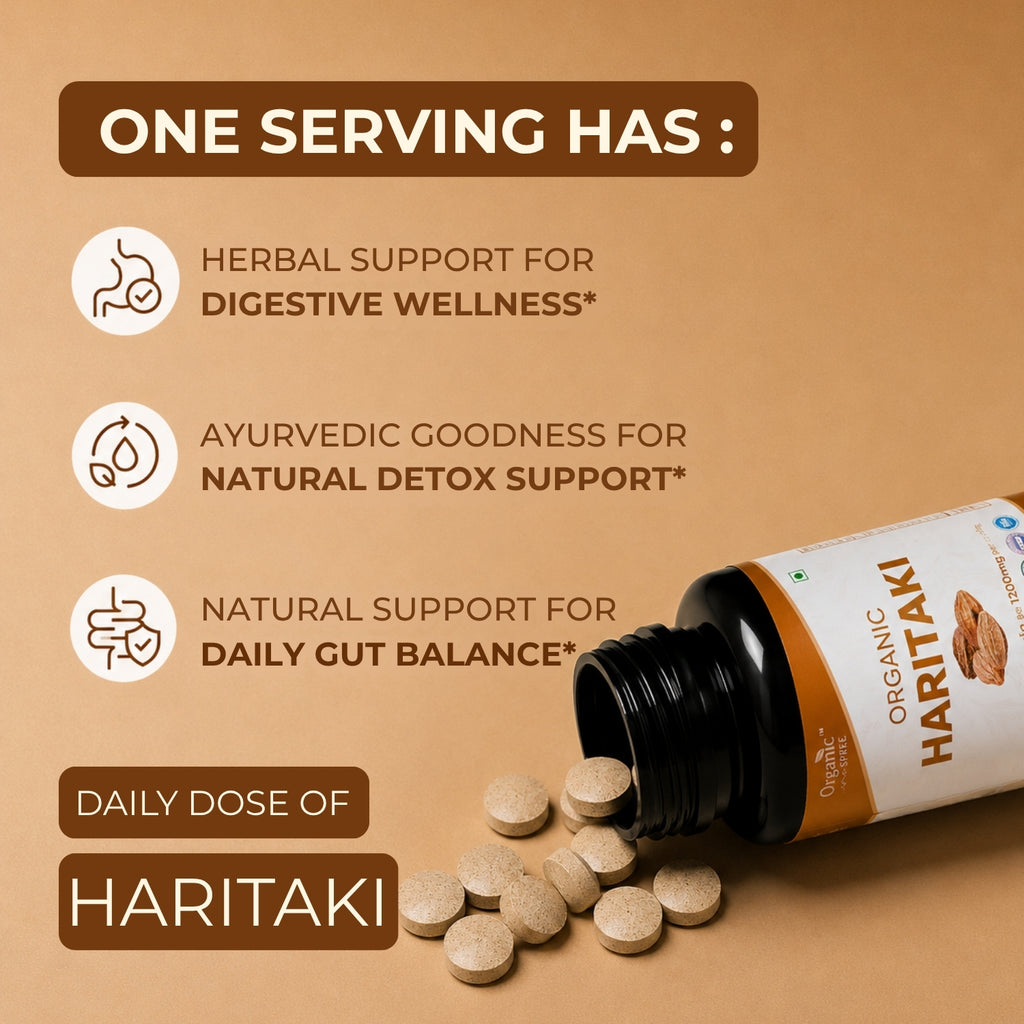 Organic Spree Haritaki 120 Tablets - Organic Certified
