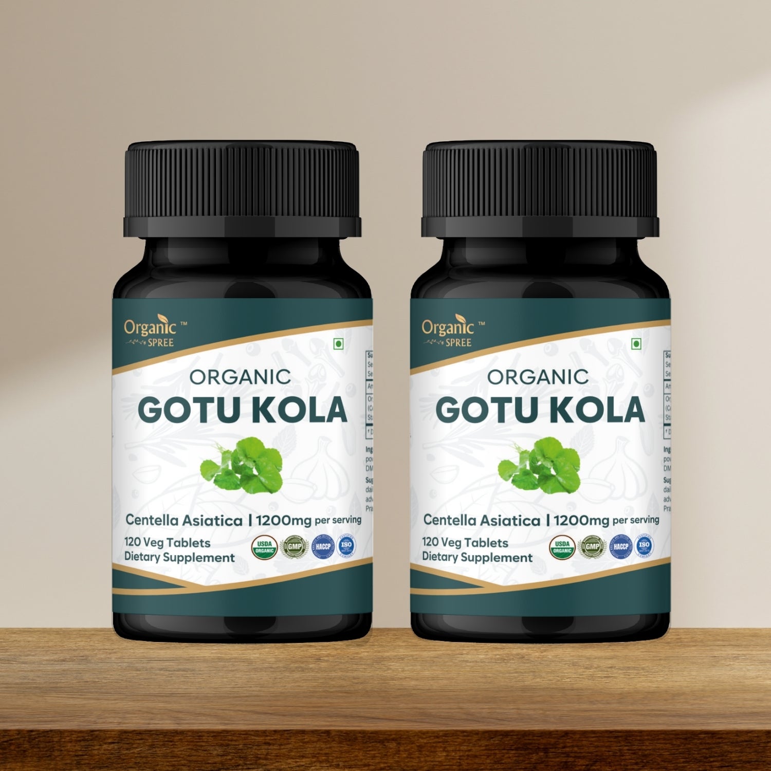Organic Spree Gotu Kola 120 Tablets - Organic Certified