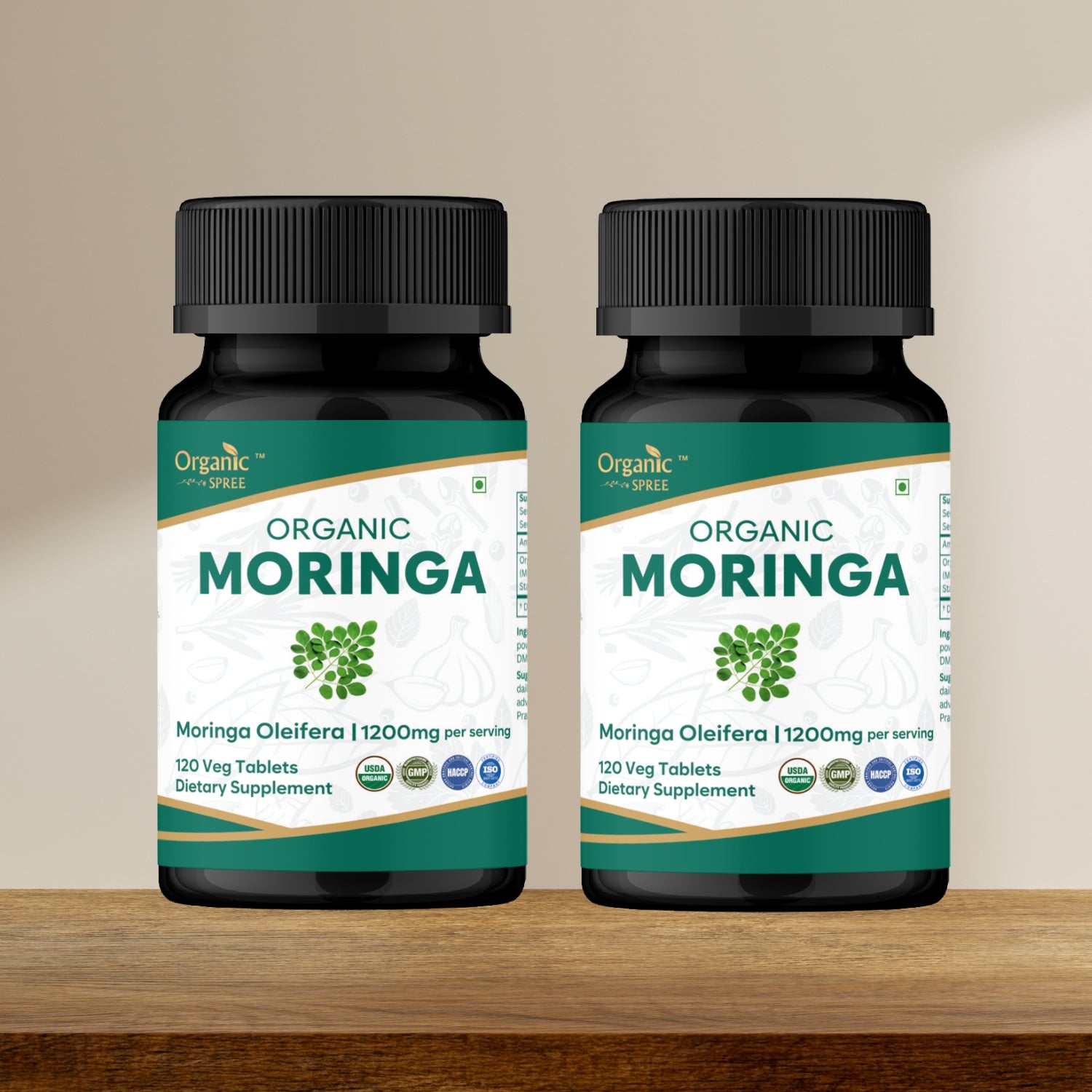 Organic Spree Moringa 120 Tablets - Organic Certified