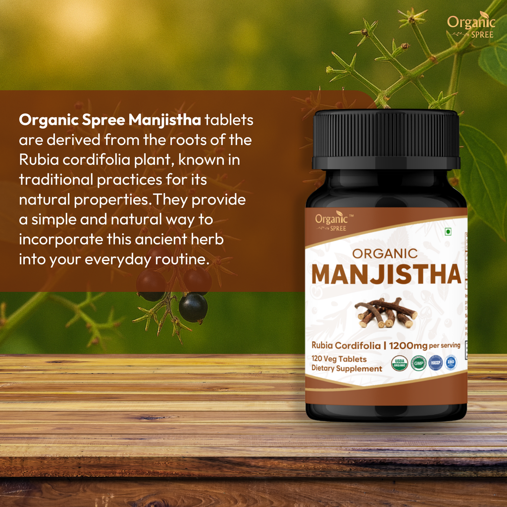 Organic Spree Manjistha 120 Tablets - Organic Certified