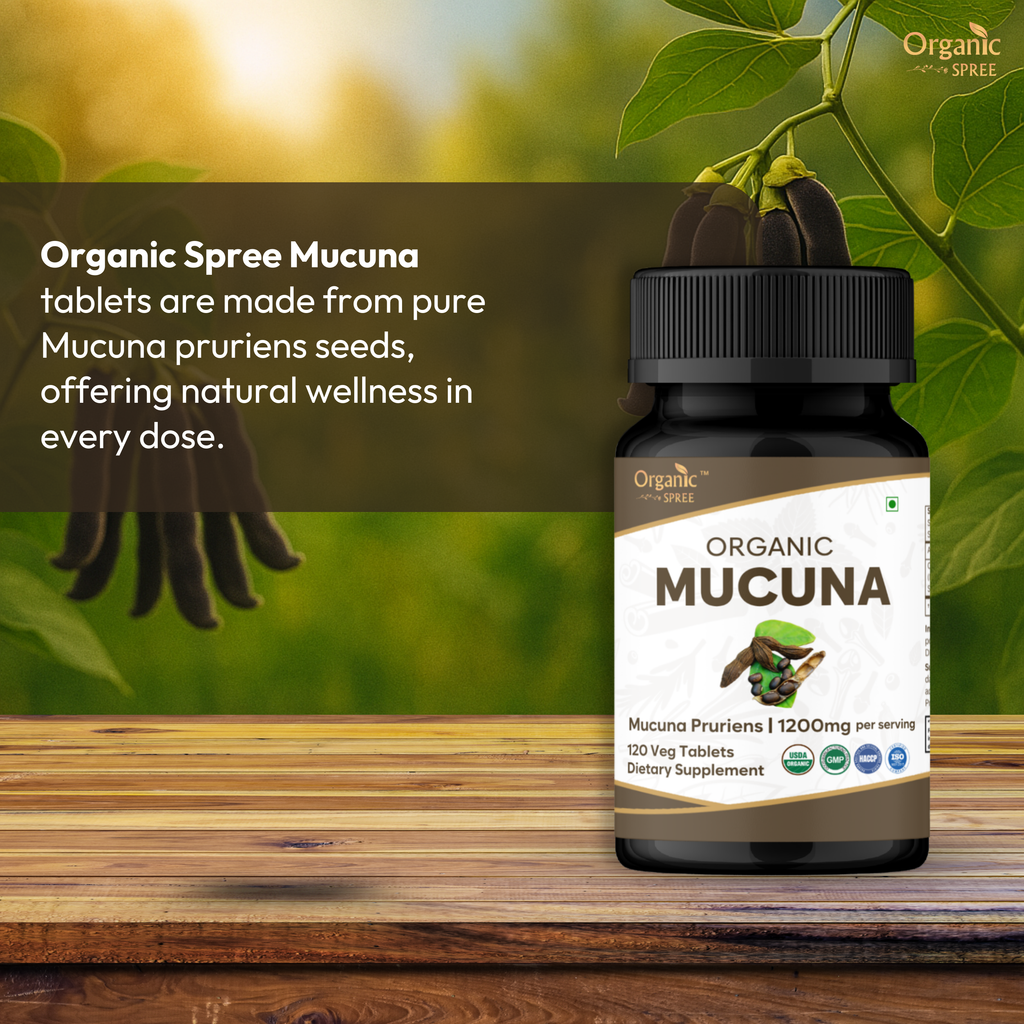 Organic Spree Mucuna 120 Tablets - Organic Certified
