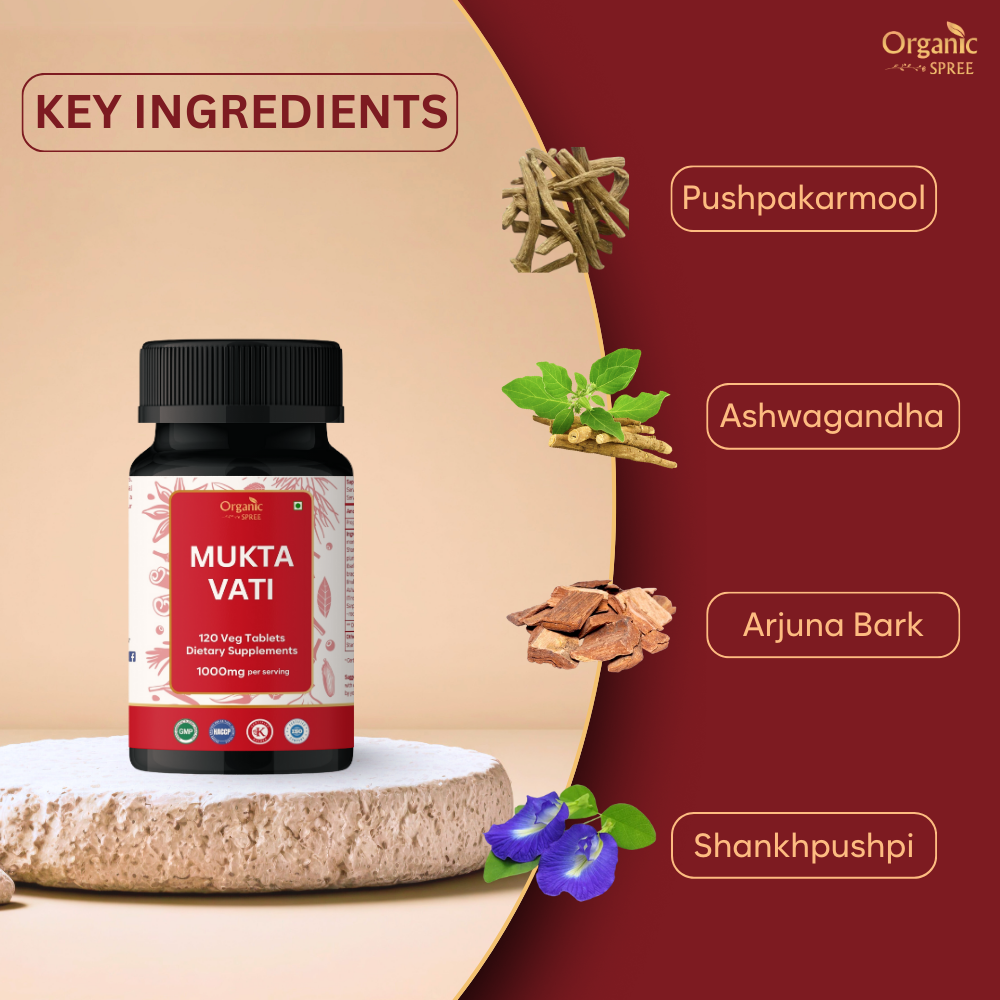 Organic Spree Mukta Vati 120 Tablets - GMP Certified