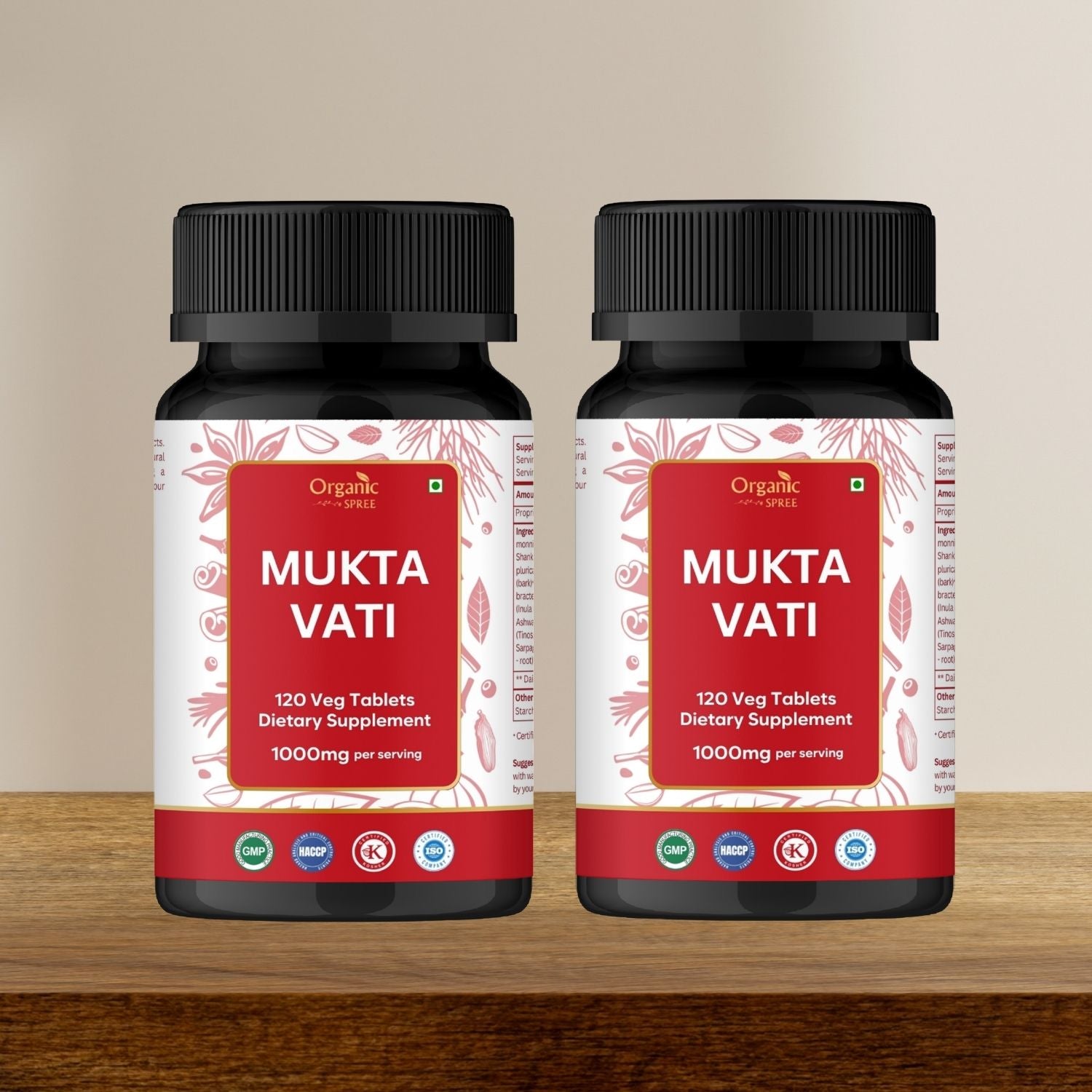 Organic Spree Mukta Vati 120 Tablets - GMP Certified