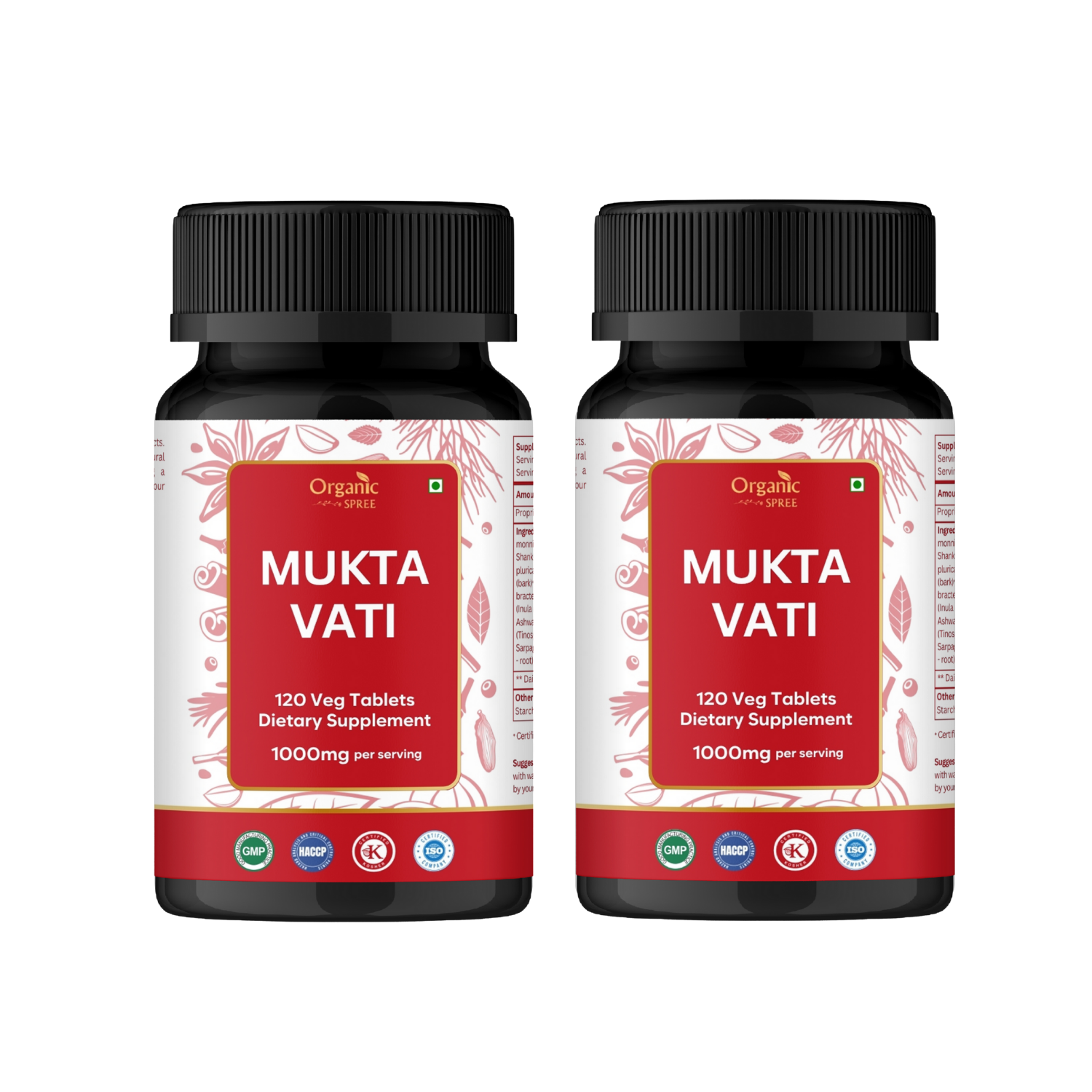 Organic Spree Mukta Vati 120 Tablets - GMP Certified