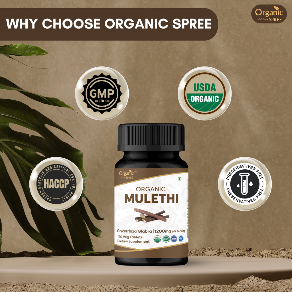 Organic Spree Mulethi 120 Tablets - Organic Certified