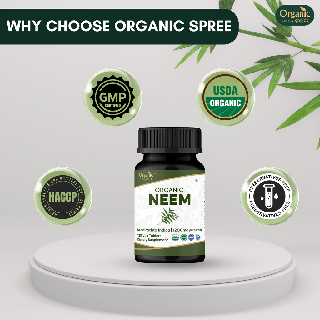 Organic Spree Neem 120 Tablets - Organic Certified