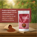 Organic Spree Sappan Wood Crushed 100gm (3.52oz) - Biancaea Sappan