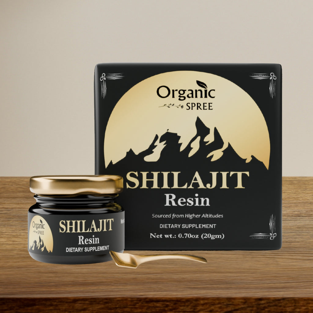 Organic Spree Shilajit Resin 20gm (0.70oz) 85+ Trace Minerals, More Than 75% Fulvic Acid