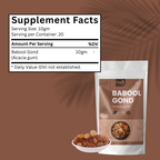 Organic Spree BABOOL GOND 200 grams (7.05oz) | Acacia gum - GMP Certified