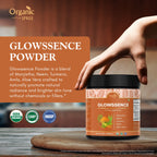 Glowssence Powder 150g jar – USDA Organic certified herbal supplement for radiant skin